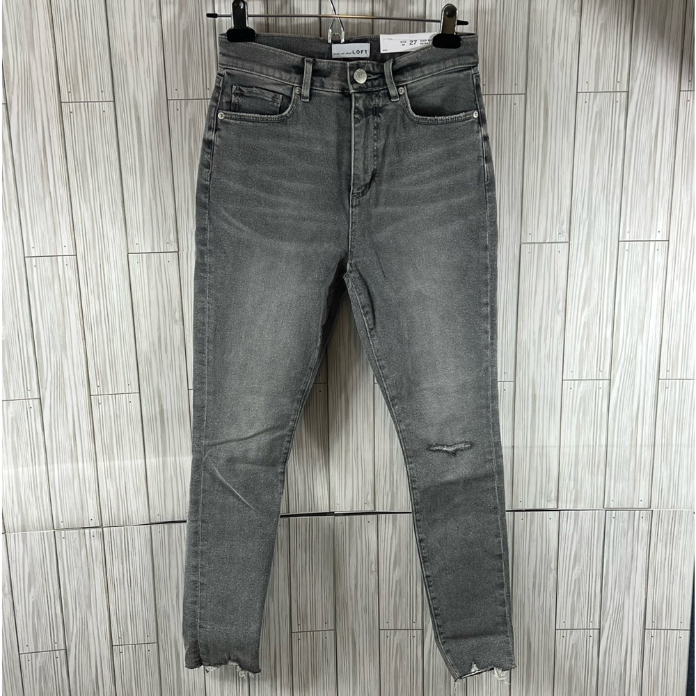 Loft Skinny Ankle High Waist Jeans - Picture 1 of 5